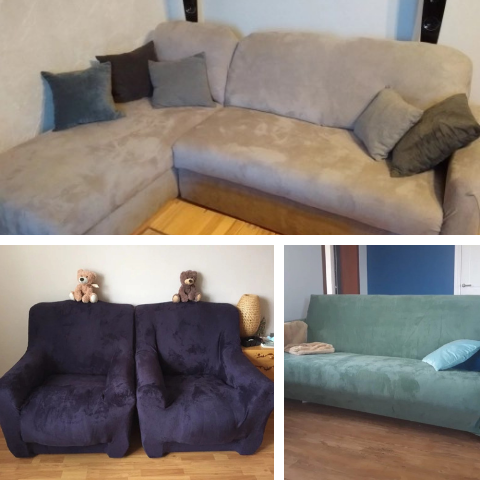 Lime Green Plush Couch Cover Sofa Slipcover - shopcouchcovers.com