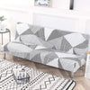 Grey Triangle Futon Cover Slipcover - shopcouchcovers.com