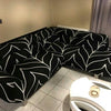 Black Leaf Sectional Sofa Couch Cover - shopcouchcovers.com