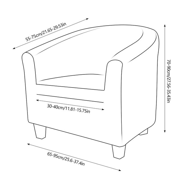 Barrel Club Tube Chair Cover - shopcouchcovers.com
