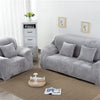 Silver Plush Couch Cover Sofa Slipcover - shopcouchcovers.com