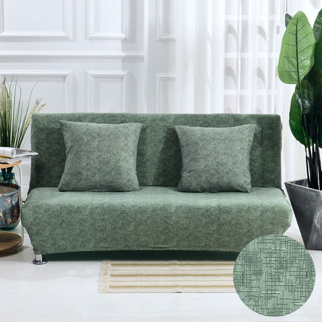 Crisscross Fern Green Futon Couch Cover