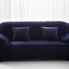 Navy Blue Plush Couch Cover Sofa Slipcover - shopcouchcovers.com