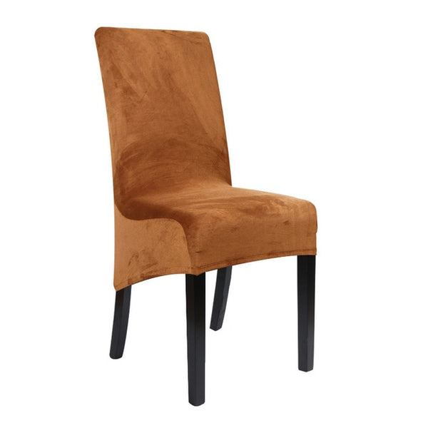 Velvet XL Spandex Dining Chair Slipcover - shopcouchcovers.com