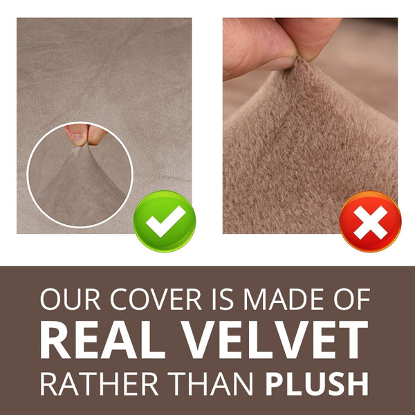 Velvet Dining Chair Cover Slipcover - shopcouchcovers.com