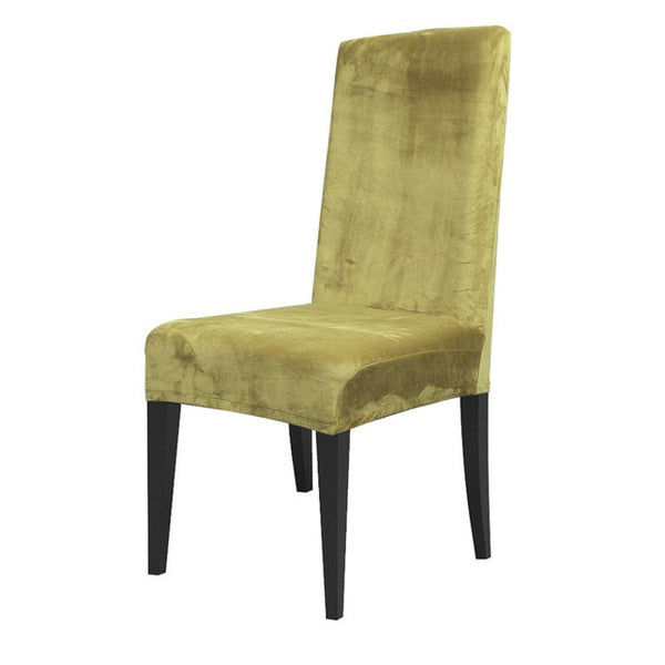 Velvet Dining Chair Cover Slipcover - shopcouchcovers.com