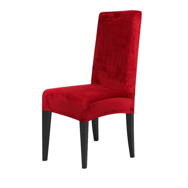 Velvet Dining Chair Cover Slipcover - shopcouchcovers.com
