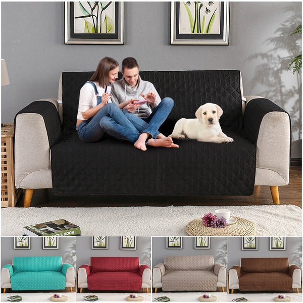 Teal Quilted Waterproof Furniture Cover - shopcouchcovers.com