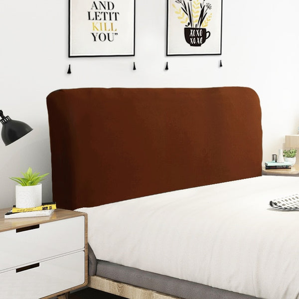 Solid Color Elastic Bedhead Headboard Covers - shopcouchcovers.com