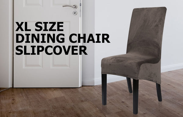Velvet XL Spandex Dining Chair Slipcover - shopcouchcovers.com