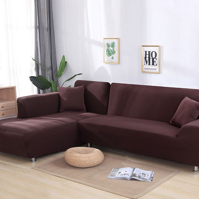 Coffee Sectional L-Shaped Couch Cover