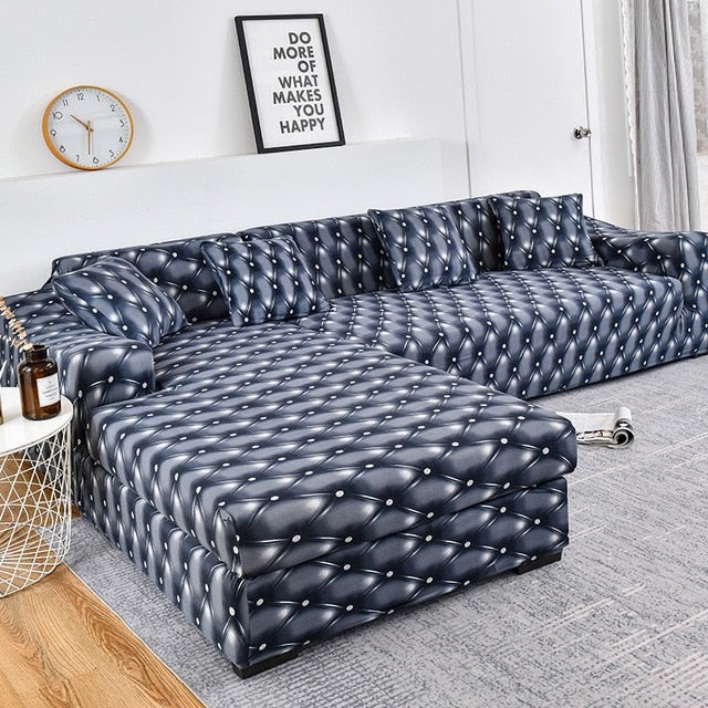 Leather Look Sectional Sofa Couch Cover