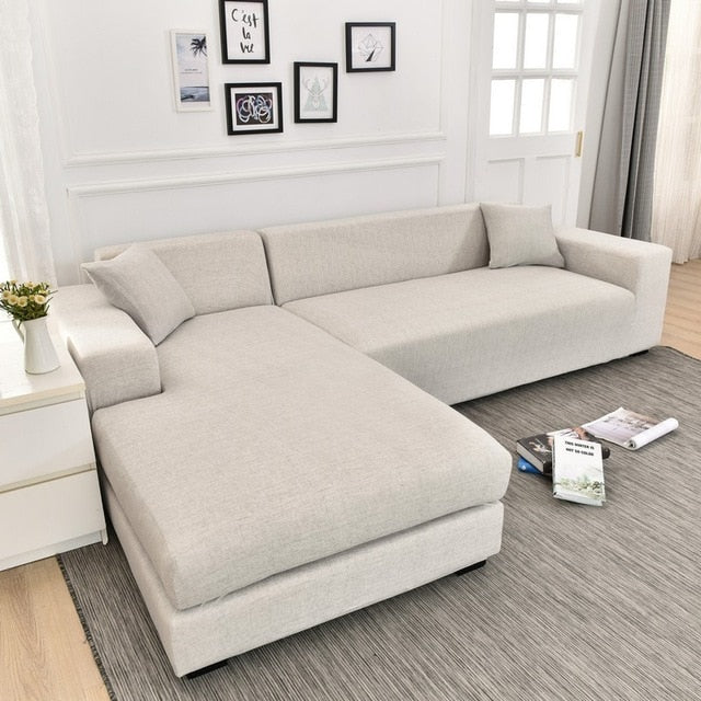 Crayford Cream Sectional L-Shaped Couch Cover