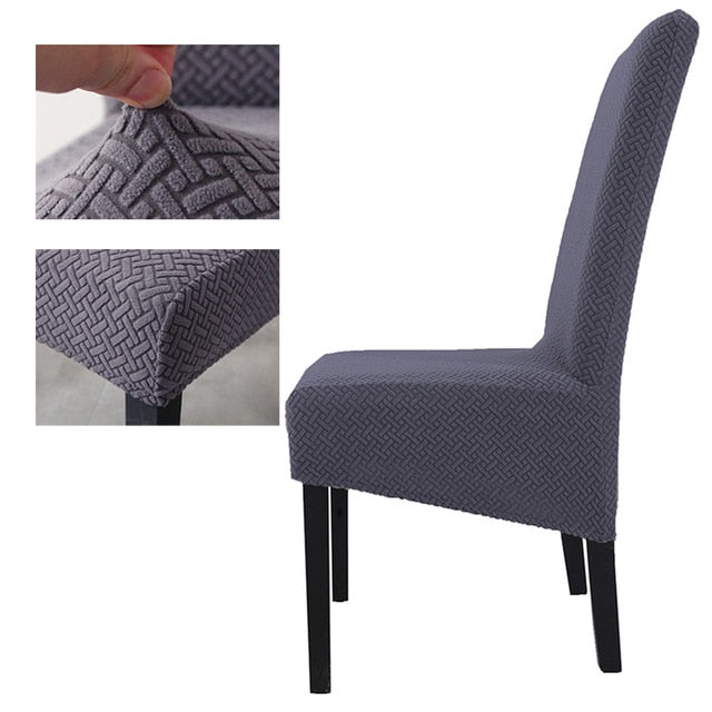 Jacquard XL Dining Chair Cover - shopcouchcovers.com