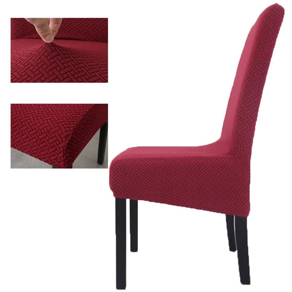 Jacquard XL Dining Chair Cover - shopcouchcovers.com