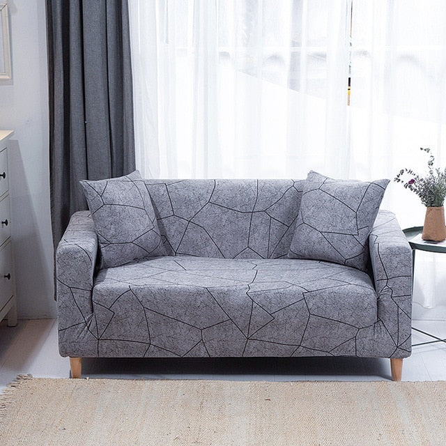 Grey Marble Sofa Couch Covers Slipcover