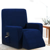 Royal Blue Recliner Chair Cover - shopcouchcovers.com