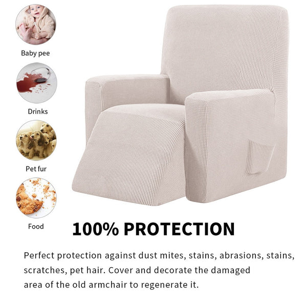 Wine Red Recliner Chair Cover - shopcouchcovers.com