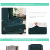 Velvet Spandex Wingback Armchair Cover Slipcover - shopcouchcovers.com