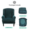 Velvet Spandex Wingback Armchair Cover Slipcover - shopcouchcovers.com
