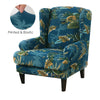 Bonica Blume Wingback Chair Cover Slipcover - shopcouchcovers.com