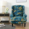 Bonica Blume Wingback Chair Cover Slipcover - shopcouchcovers.com