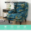 Bonica Blume Wingback Chair Cover Slipcover - shopcouchcovers.com