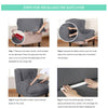 Tempe Grey Wingback Chair Cover Slipcover - shopcouchcovers.com