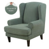 Jacquard Wingback Chair Covers - shopcouchcovers.com