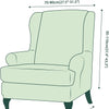 Jacquard Wingback Chair Covers - shopcouchcovers.com
