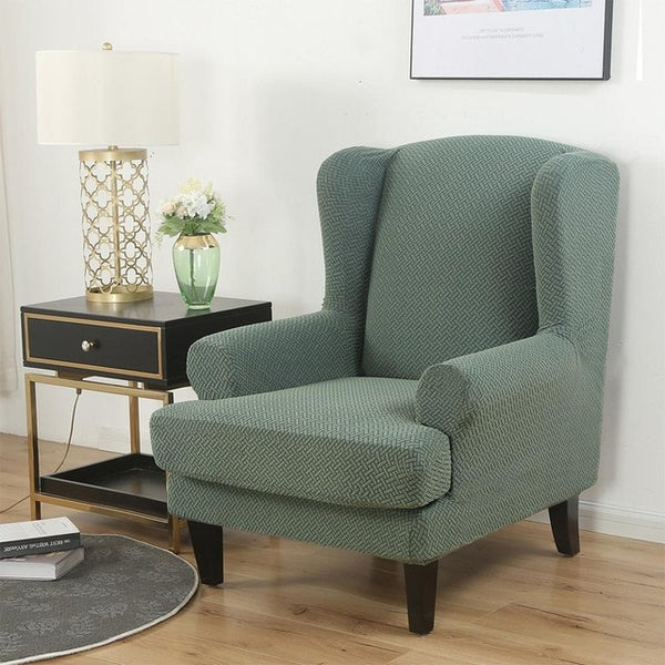 Jacquard Wingback Chair Covers - shopcouchcovers.com