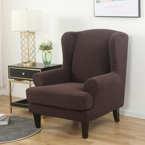 Jacquard Wingback Chair Covers - shopcouchcovers.com