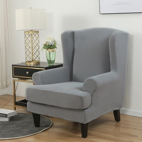 Jacquard Wingback Chair Covers - shopcouchcovers.com