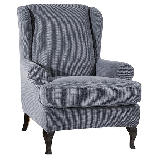 Wingback Chair Cover Slipcover - shopcouchcovers.com
