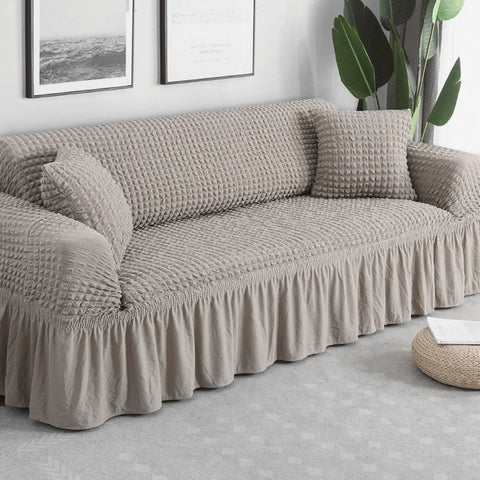 Ruffled Skirt Couch Cover