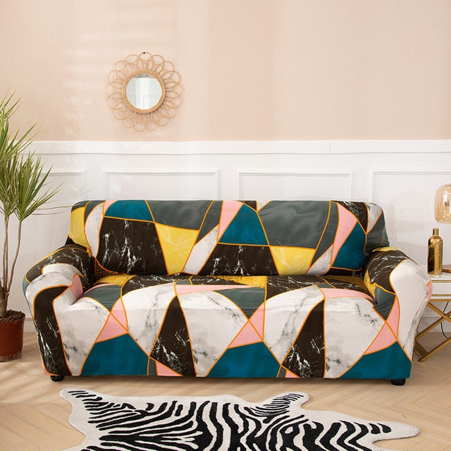 Ubava Geometric Sofa Couch Cover
