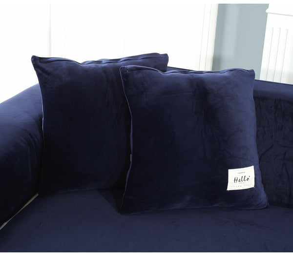 Plush Velvet Elastic Couch Covers - shopcouchcovers.com