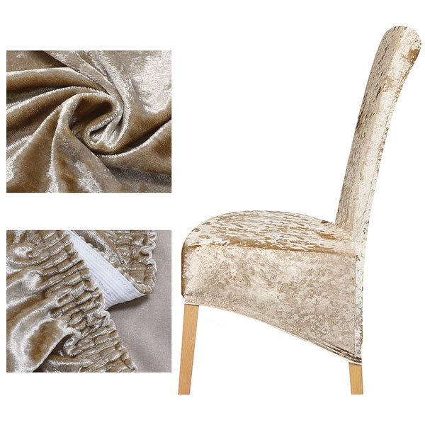 Velvet XL Shiny Velvet Chair Cover - shopcouchcovers.com