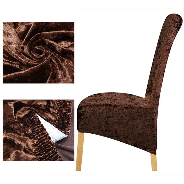 Velvet XL Shiny Velvet Chair Cover - shopcouchcovers.com