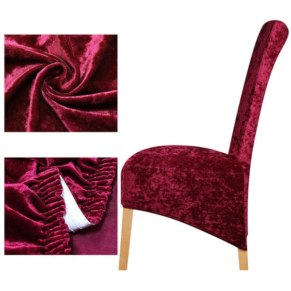 Velvet XL Shiny Velvet Chair Cover - shopcouchcovers.com