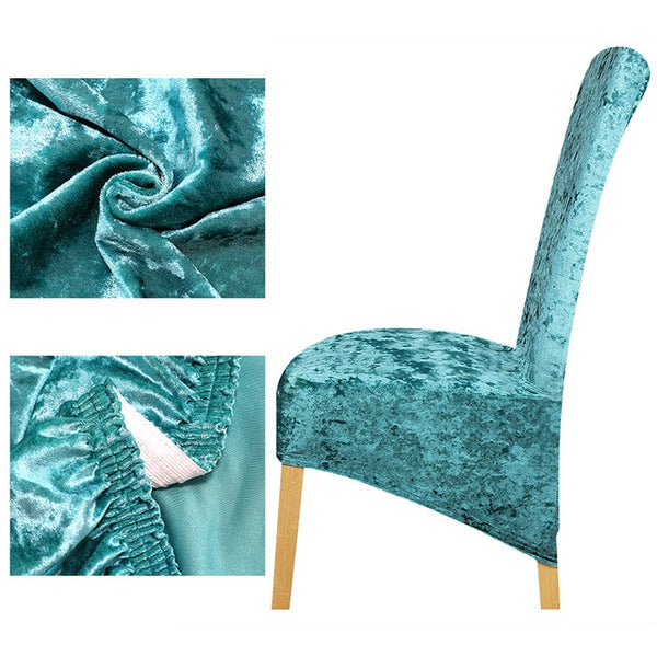 Velvet XL Shiny Velvet Chair Cover - shopcouchcovers.com