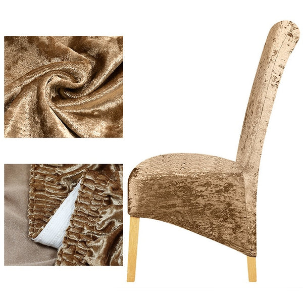 Velvet XL Shiny Velvet Chair Cover - shopcouchcovers.com