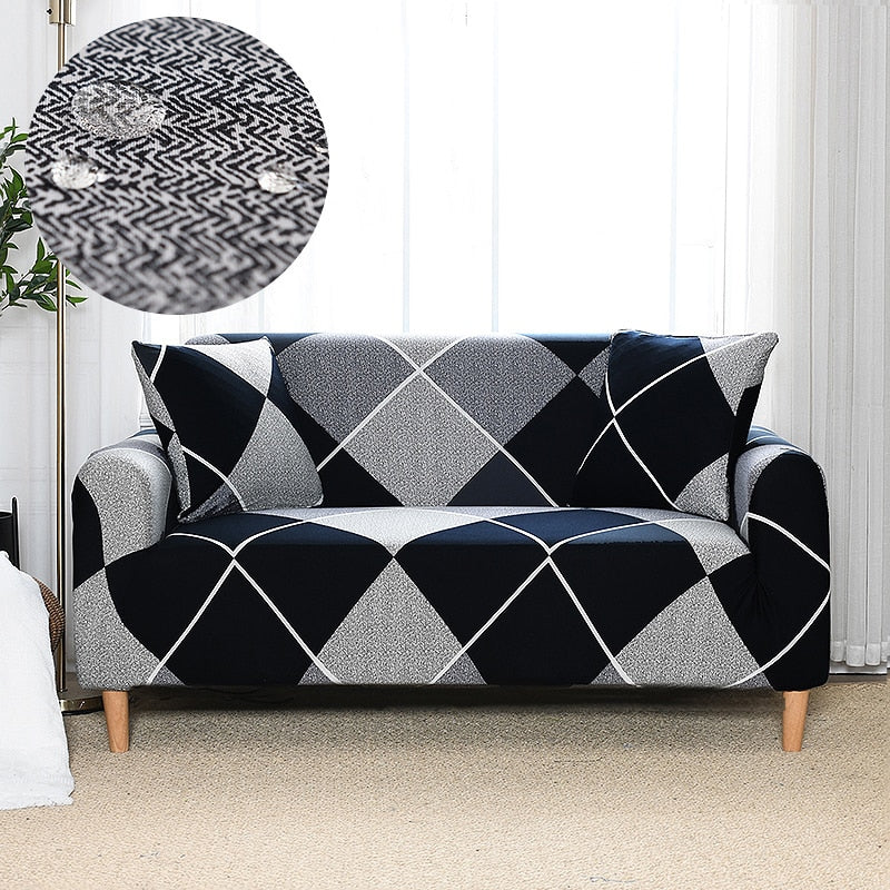 Fulham Geometric Waterproof Couch Cover