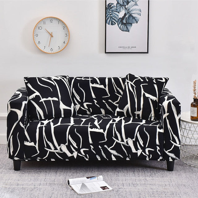 Brick Black Couch Sofa Cover - shopcouchcovers.com