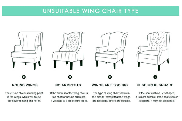 Plum Jacquard Wingback Chair Cover Slipcover - shopcouchcovers.com