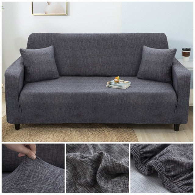 Boston Charcoal Couch Cover Sofa Slipcover