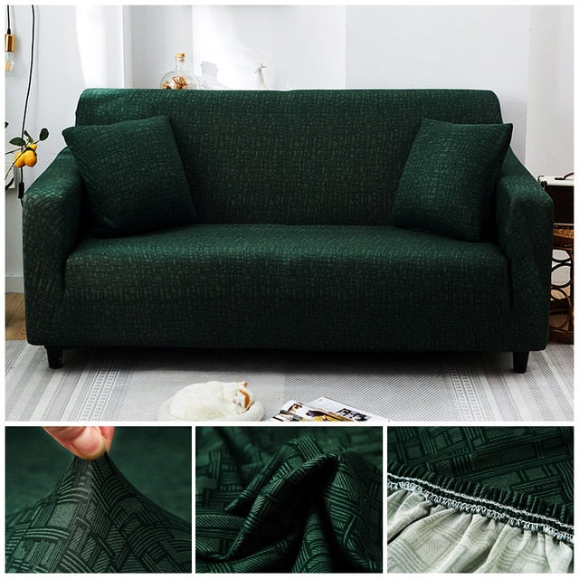 Boston Green Couch Cover Sofa Slipcover