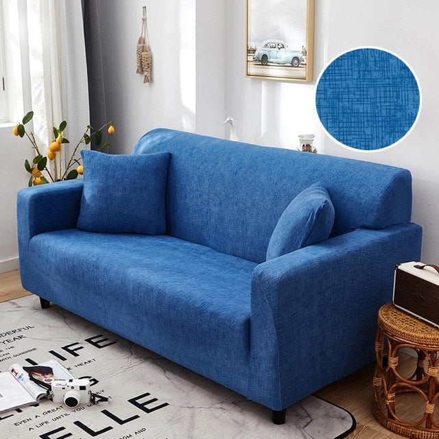Boston Azure Couch Cover Sofa Slipcover