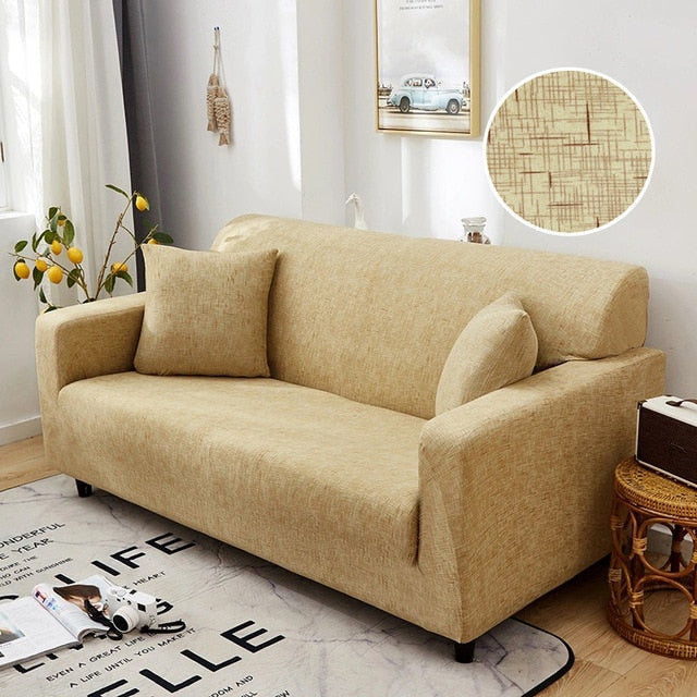 Boston Tan Couch Cover Sofa Slipcover