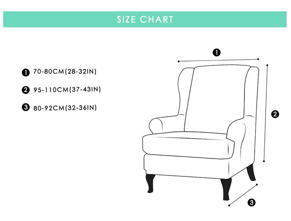 Jacquard Wingback Chair Covers - shopcouchcovers.com